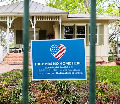 Yard Sign Hate Has No Home